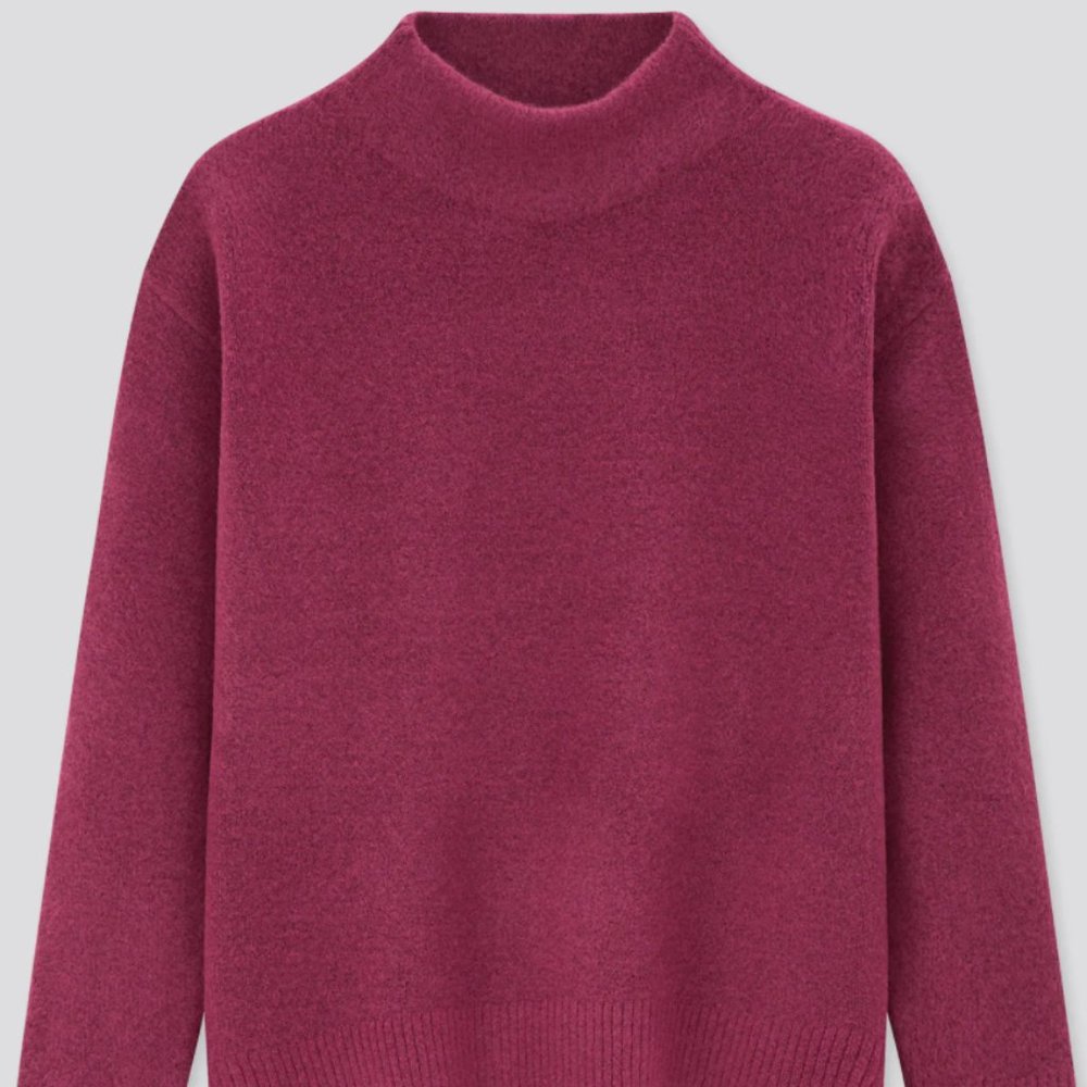 Uniqlo Souffle Yarn High Neck Sweater